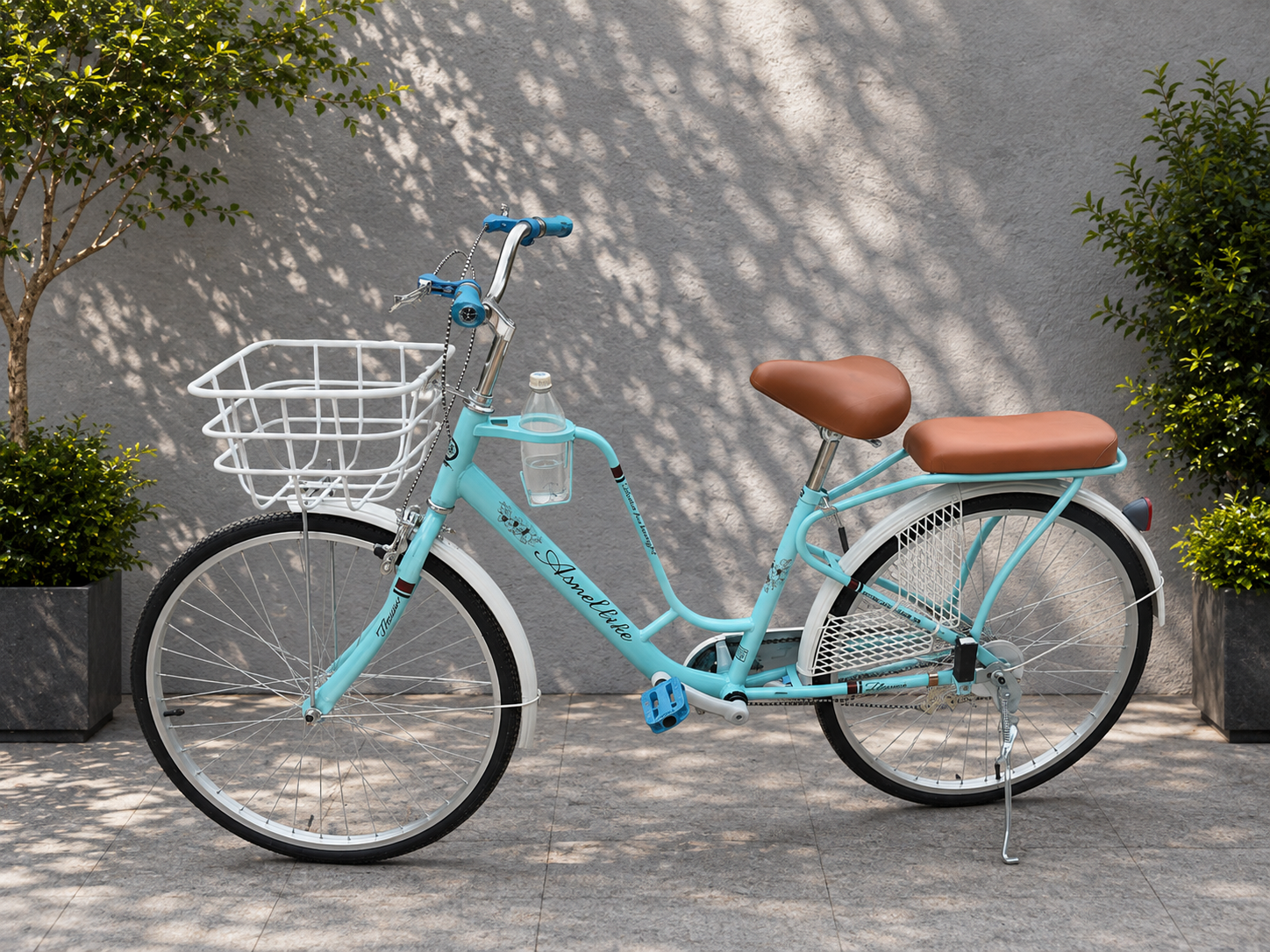 Xe đạp mini bình nước đứng vành gió,rỏ sắt