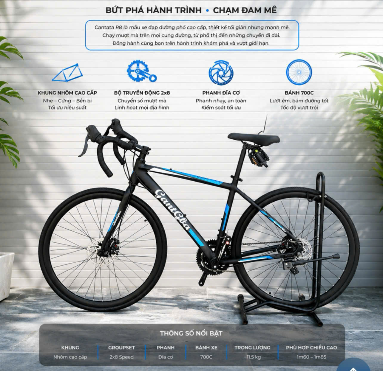 Ảnh Xe đạp thể thao GANGBA 004 tay cong